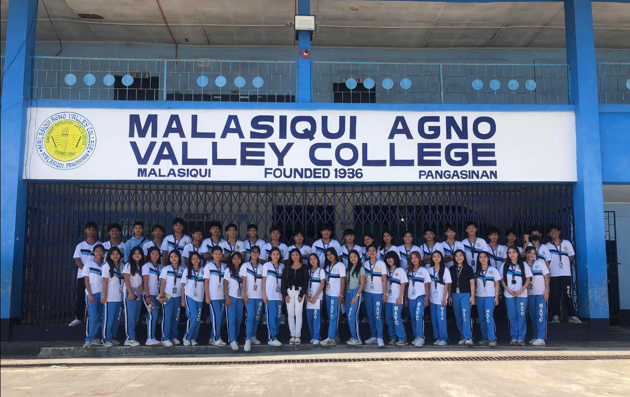 MAVC Students in front of the school